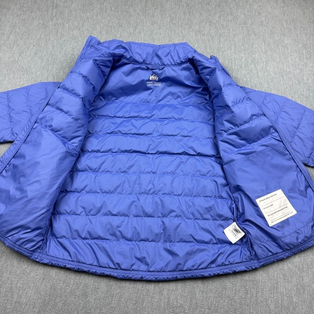 REI Co-op Jacket Kids Medium Purple Down 650 Puffer Coat Lightweight‎ Insulated